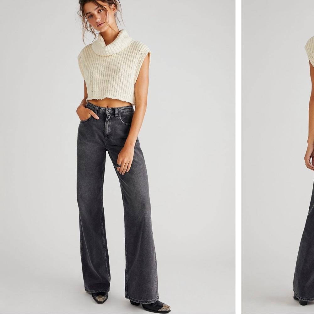 We The Free Black Boot Cut Jeans